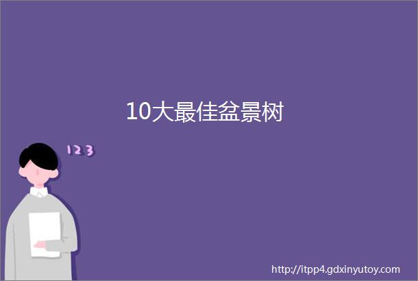 10大最佳盆景树